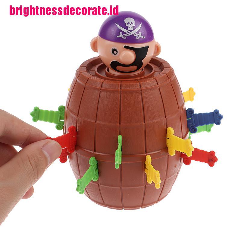 BrightID Lucky Stab Pirate Funny Tricky Barrel Moneybox Swords Toys Game Boy Girl