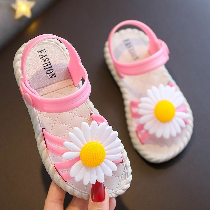 HappyOliver PLUMMY FLOWER 618 Sandal Anak Perempuan Bahan Karet Model Lucu 2-8 Tahun Import