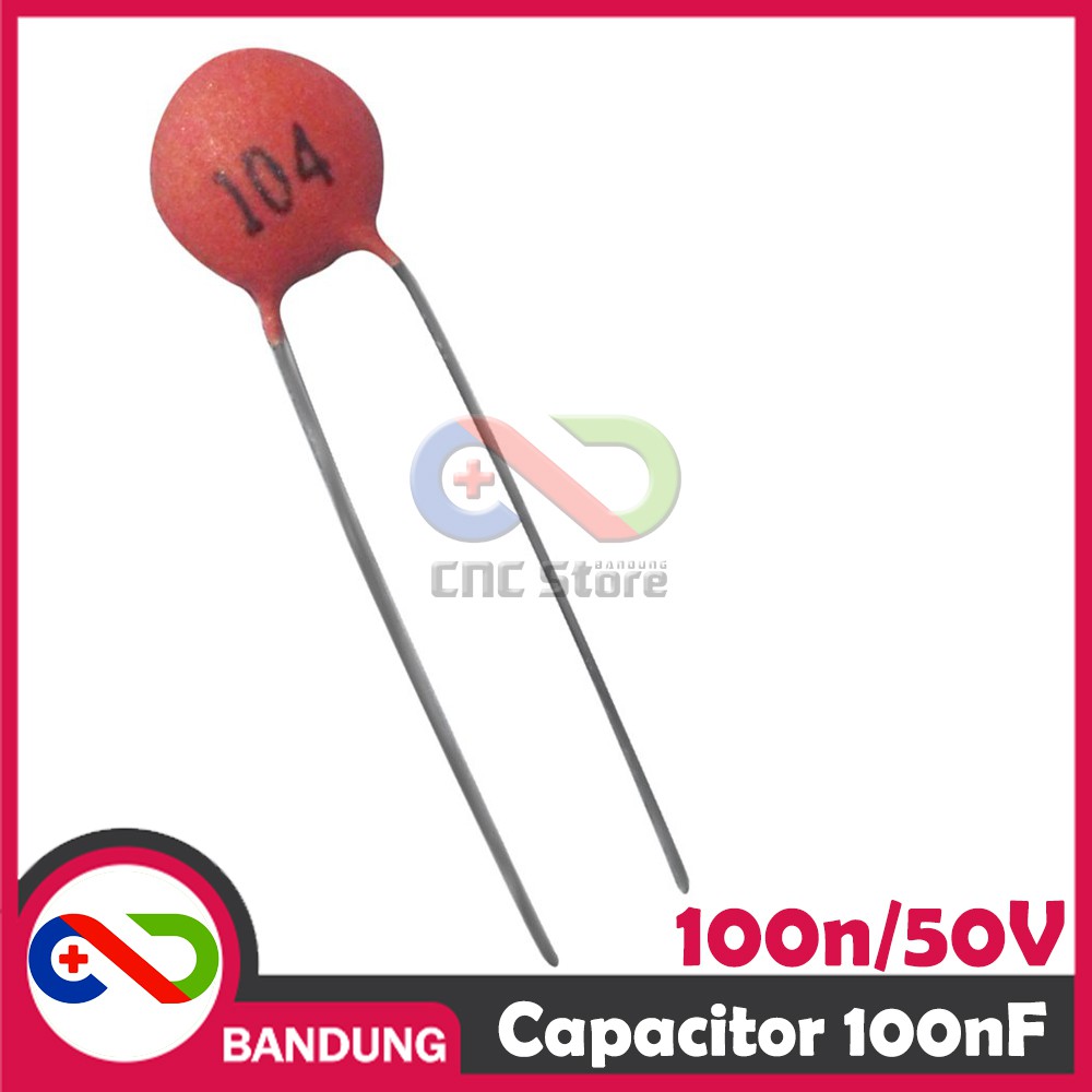 10PCS CAPACITOR CERAMIC KAPASITOR KERAMIK 100NF 104 0.1uF 50V 10pcs