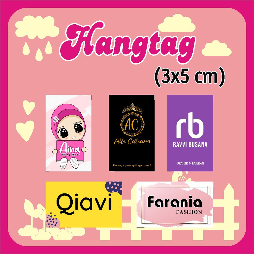 

Hang Tag Label 3x5 cm / HANGTAG LABEL