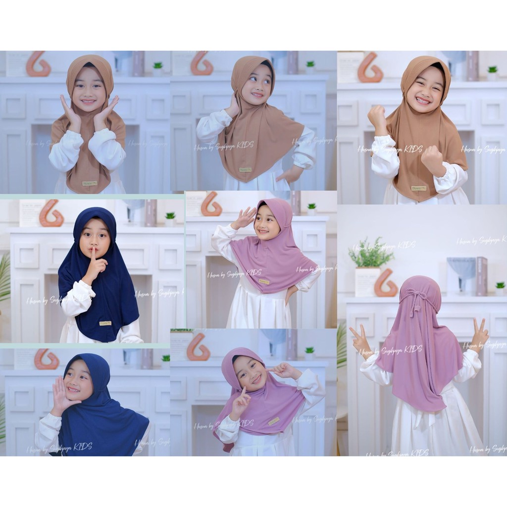 Husna Hijab Maryam Anak Pet Ropel Jersey Premium Zara