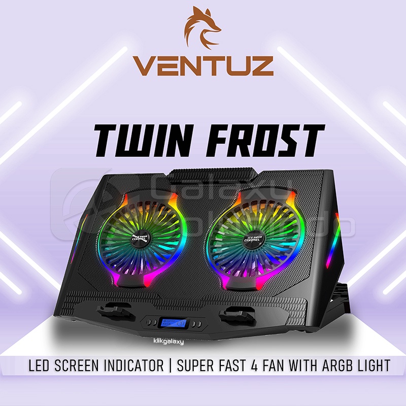 VENTUZ Twin Frost RGB Notebook Cooler