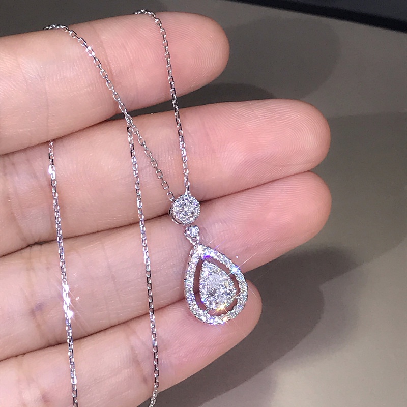 Kalung KL177 S925 Platinum Premium Fashion Wanita Kalung unik Lucu Elegant /Deluna/ BS