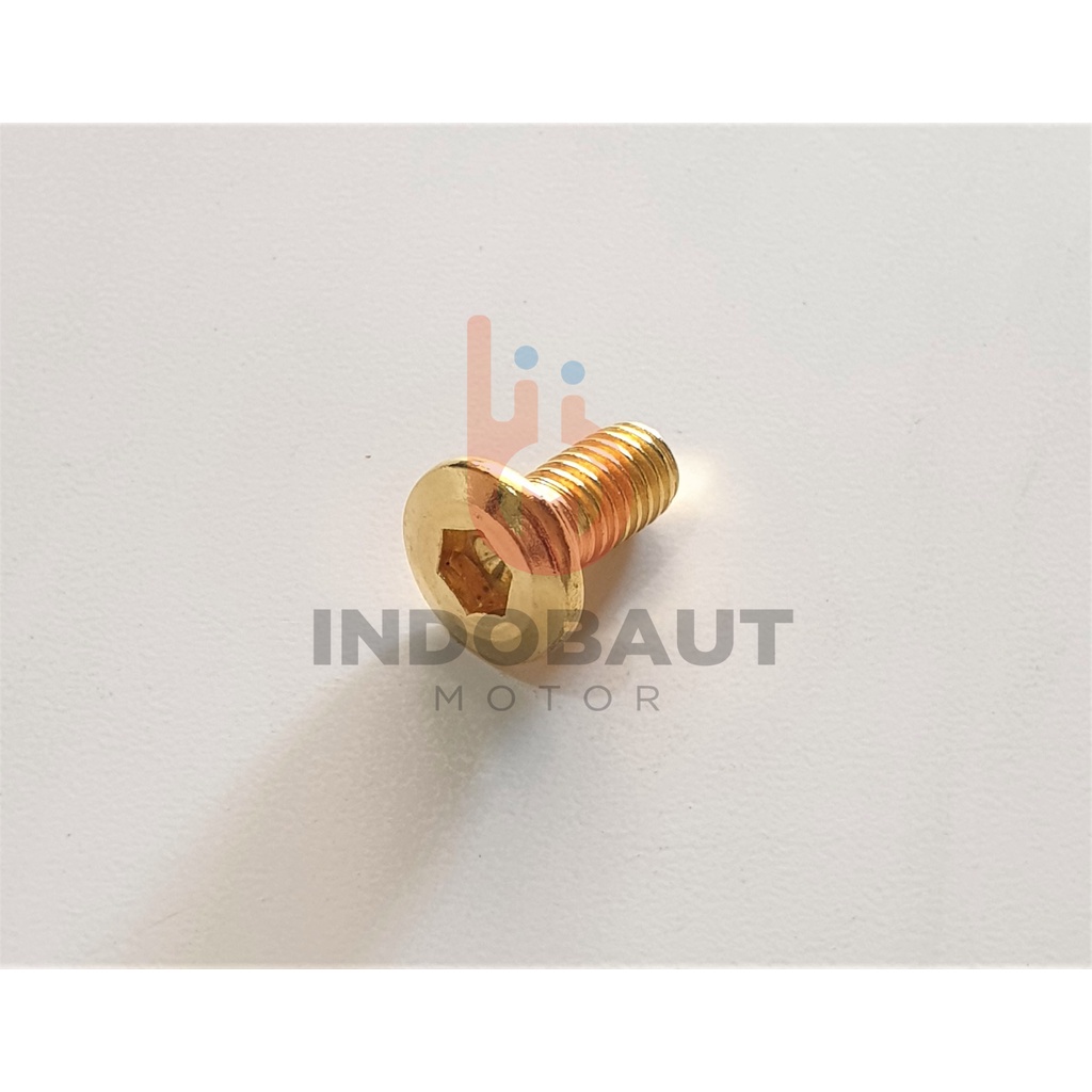 Baut Disc Cakram Piringan KLX 150 8x15 Gold