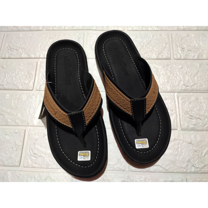 sandal kulit pria alcatraz gbt sandal jepit casual