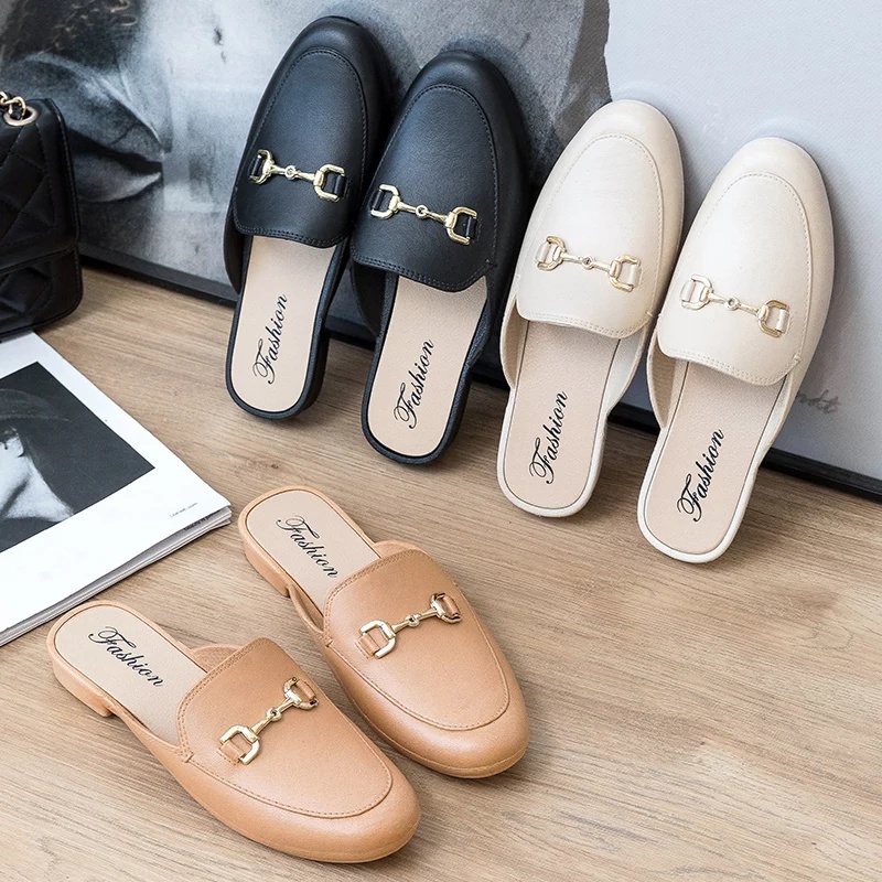 Sandal Slop Wanita Flat Shoes Ala Korea Import Real Pict Tmall88