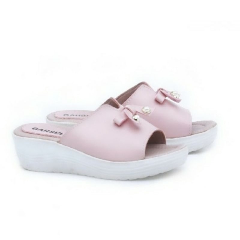 Sandal Wedges Anak Perempuan Lucu 9125GBPP Wedges Anak Lebaran Cantik / Sendal Cinderela Pesta Pink, 31