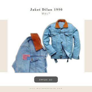 Promoo jaket dilan 1990 premium original