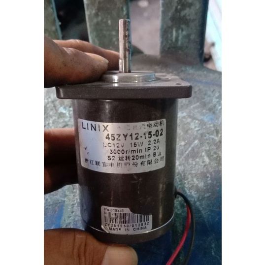 DC MOTOR LINIX 12V 16WATT 3000RPM 2.2A