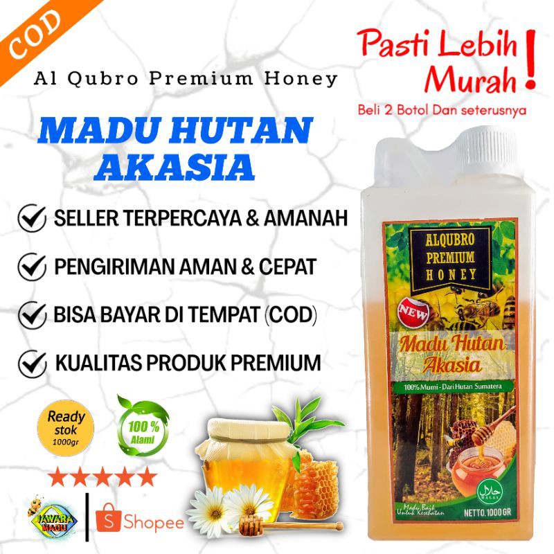 

Madu Asli Al Qubro AlQubro Premium Madu Hutan Akasia 1000gr