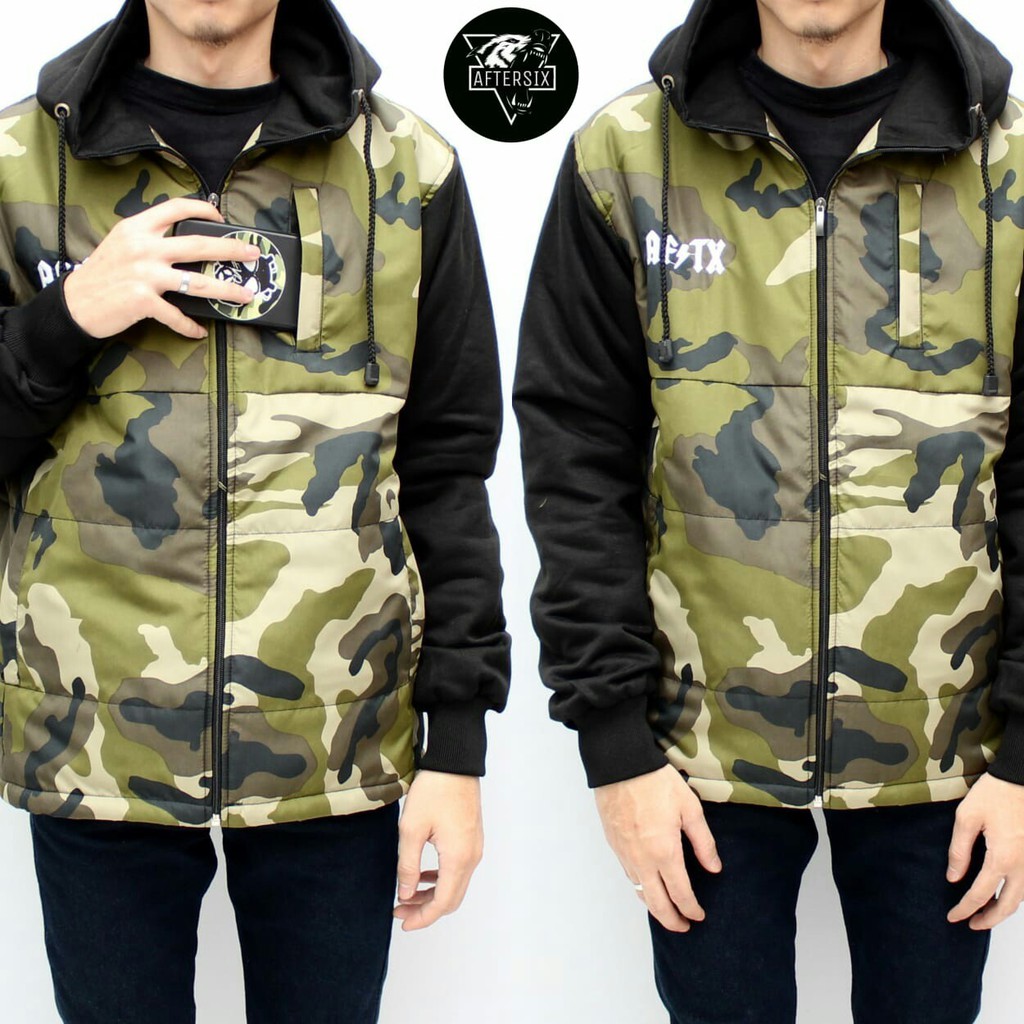 JAKET COMBINASI CAMO/ JAKET CAMO PRIA / TERBARU !!