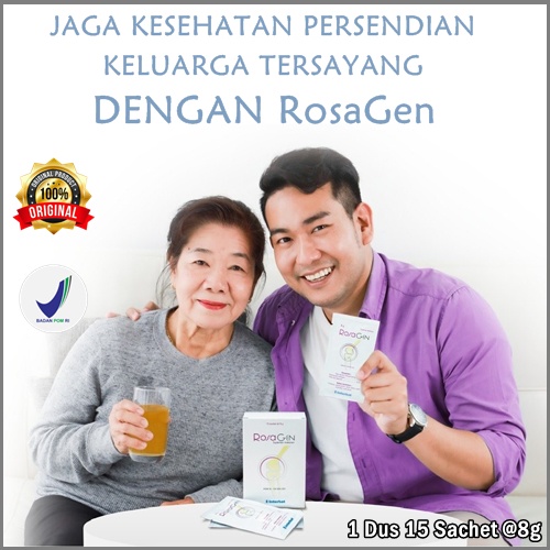 BPOM Vitamin sendi dan tulang herbal rosagen sachet isi 15 suplemen makanan original 100%