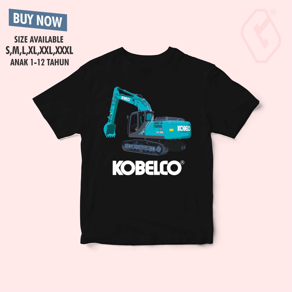 kaos anak kobelco / baju anak alat berat kobelco