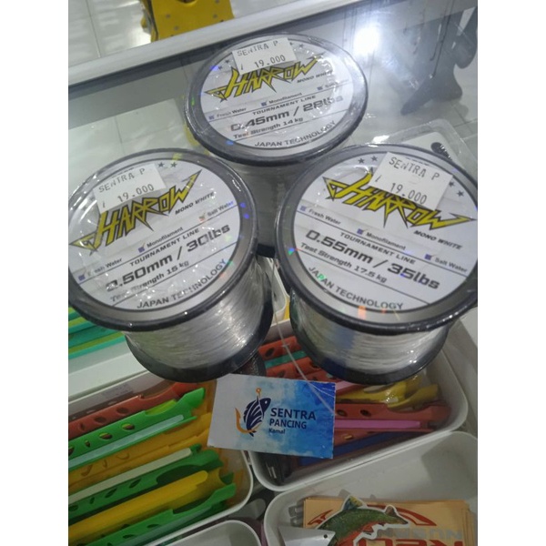 SENAR PANCING HARROW MONO WHITE 0.55/35lbs0.50/30lbs
0.45/28lbs