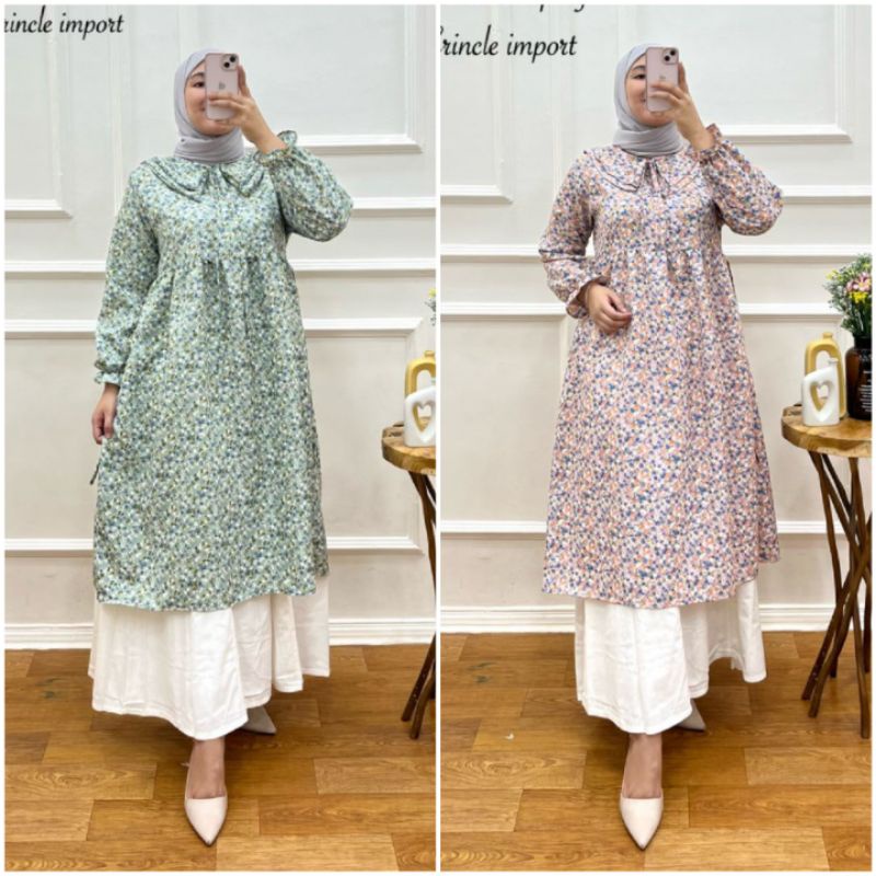 BISA COD AZKIYAHIJAB29 ADELIA TUNIK LONG TUNIK IMPORT BAJU TUNIC SYARI MUSLIMAH TUNIK MOTIF TUNIK KE