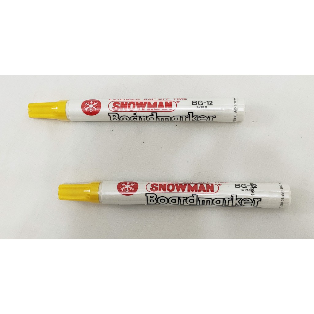 

SPIDOL SNOWMAN WHITE BOARD MARKER BG - 12 WARNA YELLOW