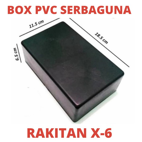 BOX PVC RAKITAN X-6 SERBAGUNA PROJECT RANGKAIAN ELEKTRONIK ELEKTRO ELEKTRIK ELEKTRIC TV BOX TV BOK