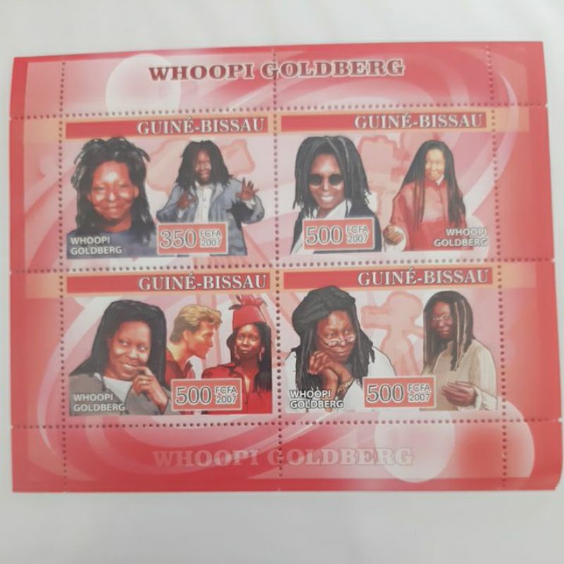 

Perangko Guinee Bissau Whoopi Goldberg sheet 4 prangko