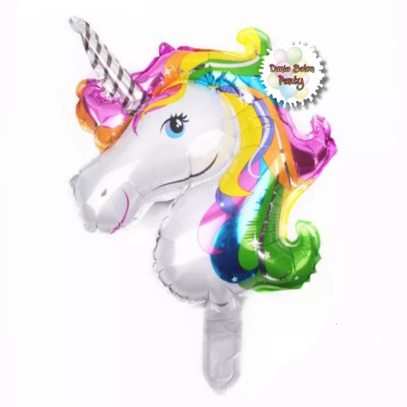 Balon Foil Unicorn / Kuda Unicorn / Pegasus Rainbow Mini