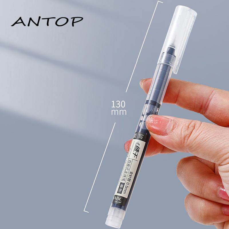 Pulpen Gel 0.5mm Dengan Ujung Lurus Untuk Pelajar / Kantor