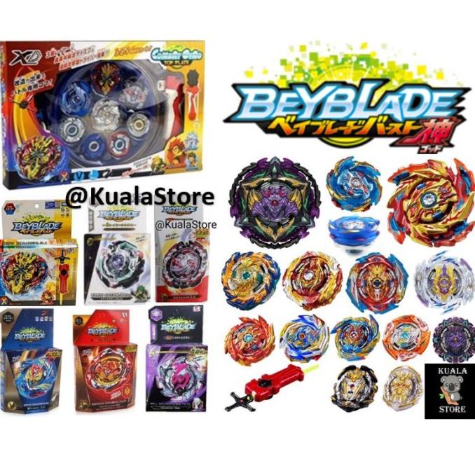 Bayblade Gasing Beyblade Burst Besi With Launcher - Go Shoot Gangsing