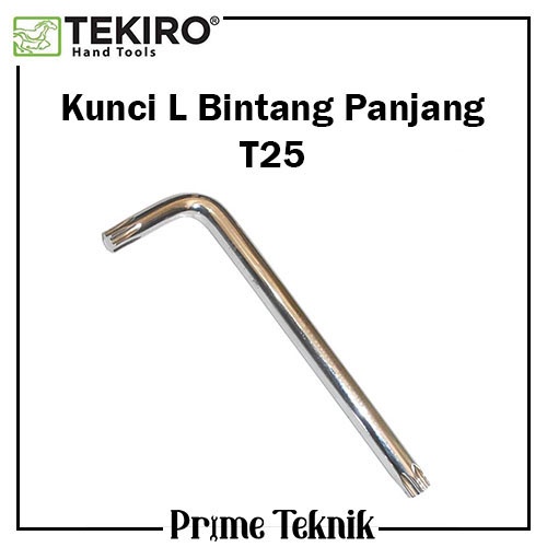 Kunci L Bintang T25 Tekiro Torx Key Long T 25