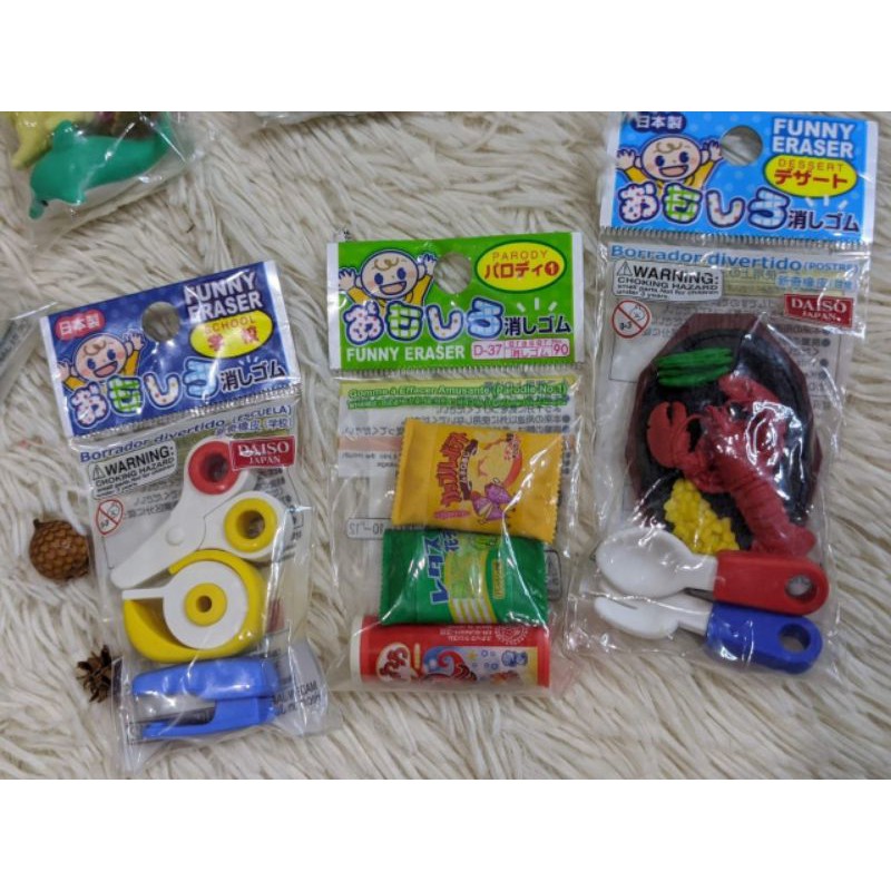 

Cute Eraser penghapus Daiso Japan (masing2 hanya 1 cantumkan pilihan)