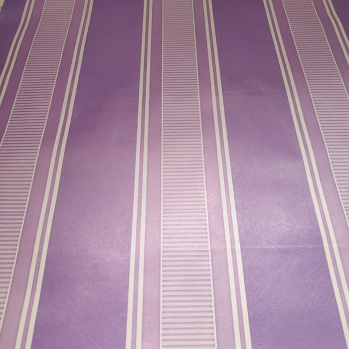 Wallpaper Dinding Motif Salur Ungu Ukuran Panjang 10Meter x Lebar 45CM