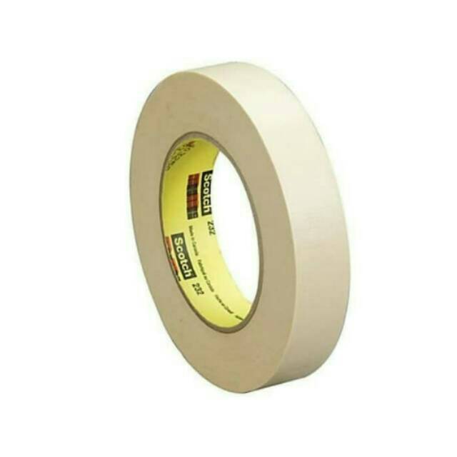 

MASKING TAPE 3M 232 LAKBAN KERTAS UKURAN 1"×50M