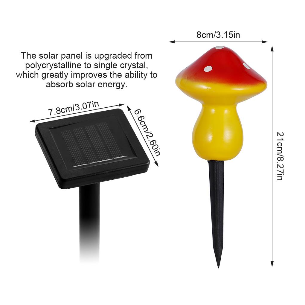 Lampu Taman LED Tenaga Surya Anti Air IP44 Bentuk Jamur Untuk Dekorasi (house2020)