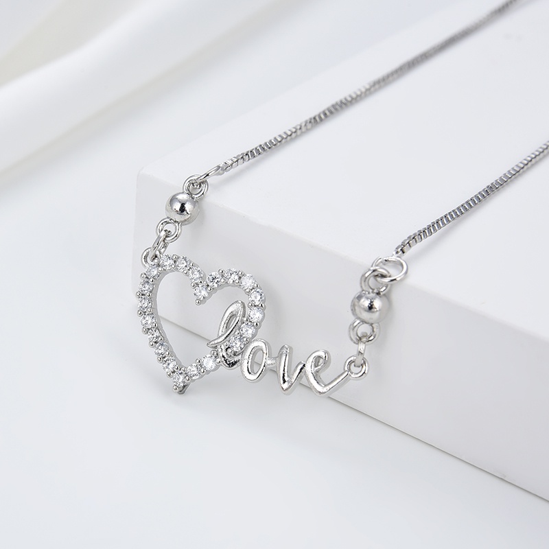 kalung titanium wanita emas muda model korea murah anti karat panjang asli silver nama selamanya 82n