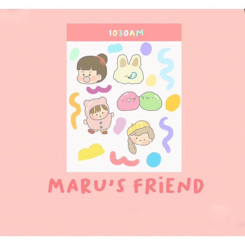 

sticker lucu "maru's friend