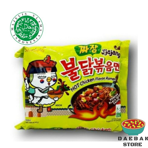 

Samyang Spicy Jjjajang Flavor Ramen - Mie Pedas Rasa Jjajang Halal MUI