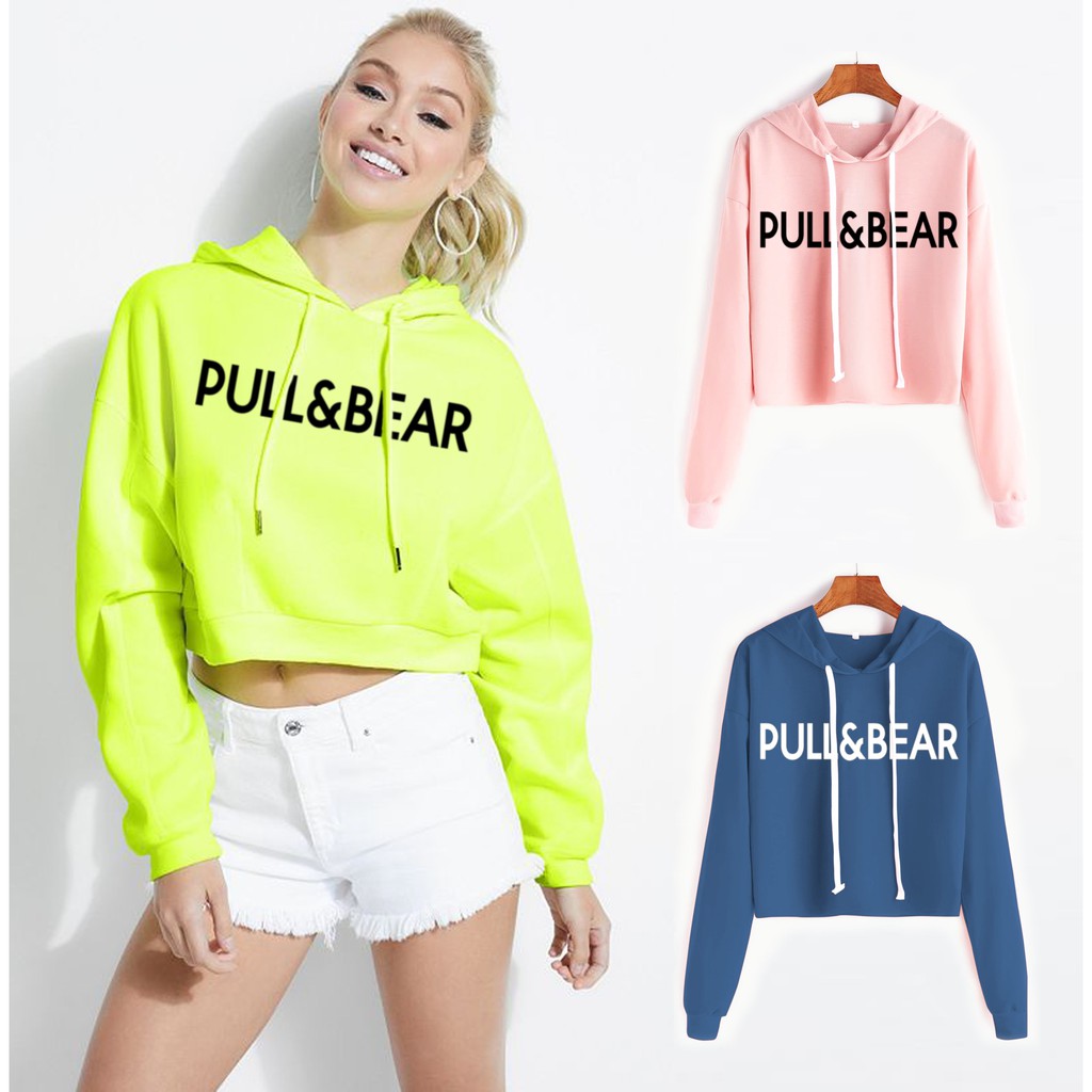 Bess - Sweater Hoodie Crop Murah / Sweater Hoodie Crop PULL&amp;BAR