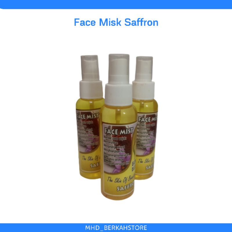 Face Misk Saffron | Toner Saffron Glowing Natural | Toner Face Misk Saffron Murah