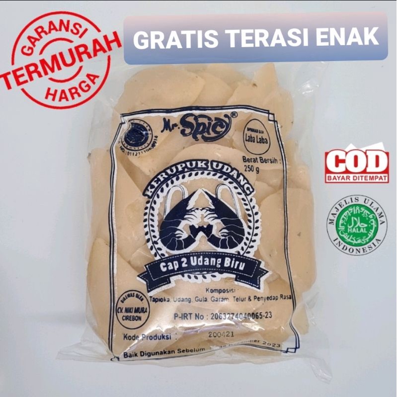 

KERUPUK UDANG BIRU / PRAWN CRACKER MR SPICY 250g / 500g