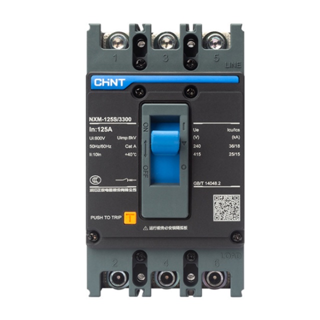 CHINT Thermal Magnetic Fixed Type MCCB NXM 3P/80A-630A