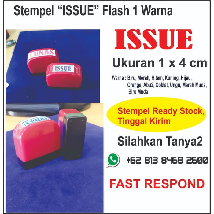 

Stempel Issue Flash 1 Warna
