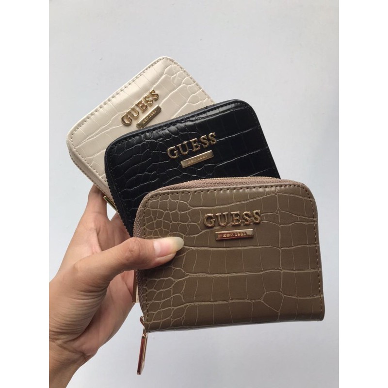 Guess mini wallet croco