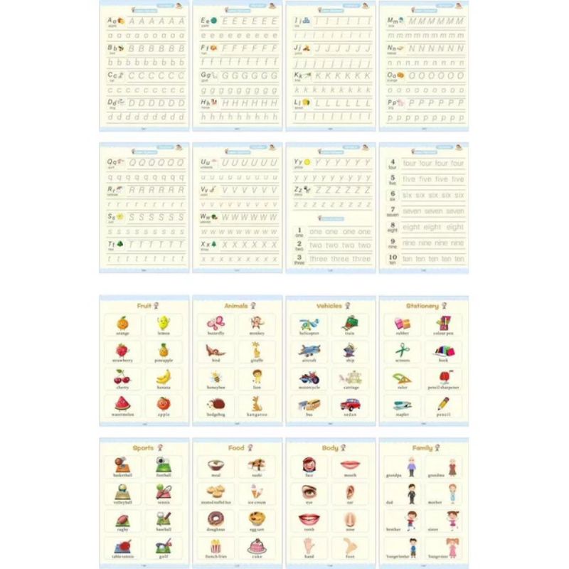 

magic kaligrafi practice book sank/magic book set