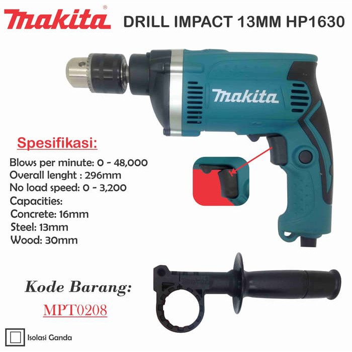 Bot Tangan Electric Drill HP1630 (16mm) MAKITA