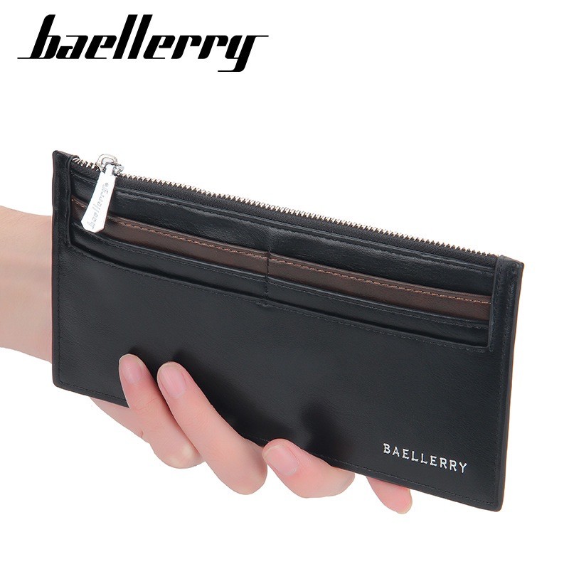 Dompet Kulit Pria Wanita ada Slot HP Dompet Panjang Baellerry C2350