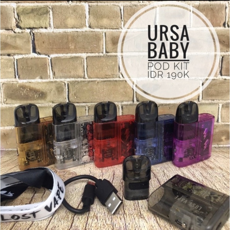 Paling di cari OTHENTHEEK VHIRALL ASHAP KHEBOUUL AUTHENTIC  URSA BABY 800MAH 18W ORIGINAL BY LOSTVAPE