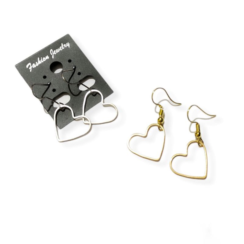 Arumi Love Charm Earrings Anting Hooks Hati