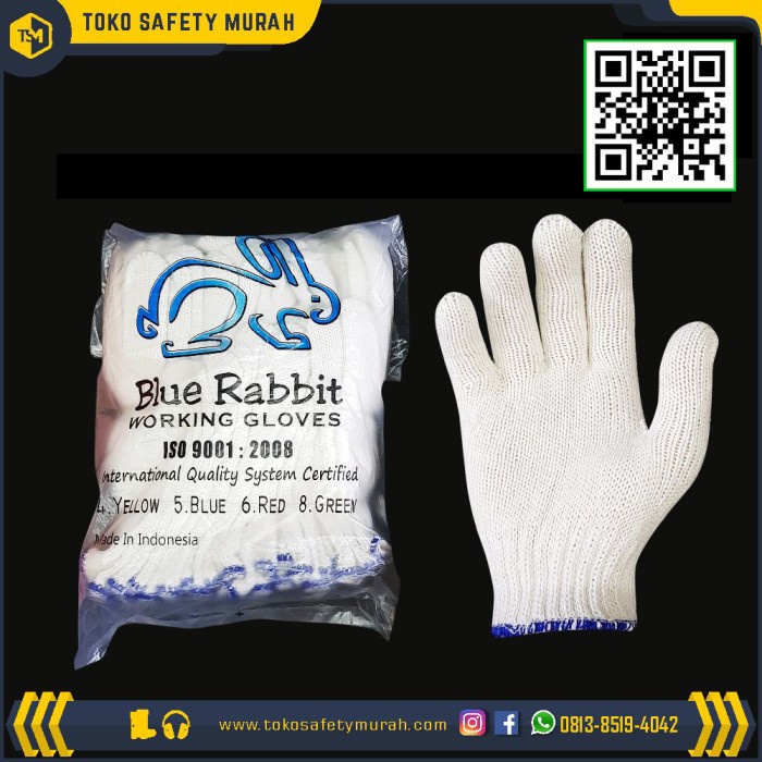 Sarung Tangan Benang 5 Murah