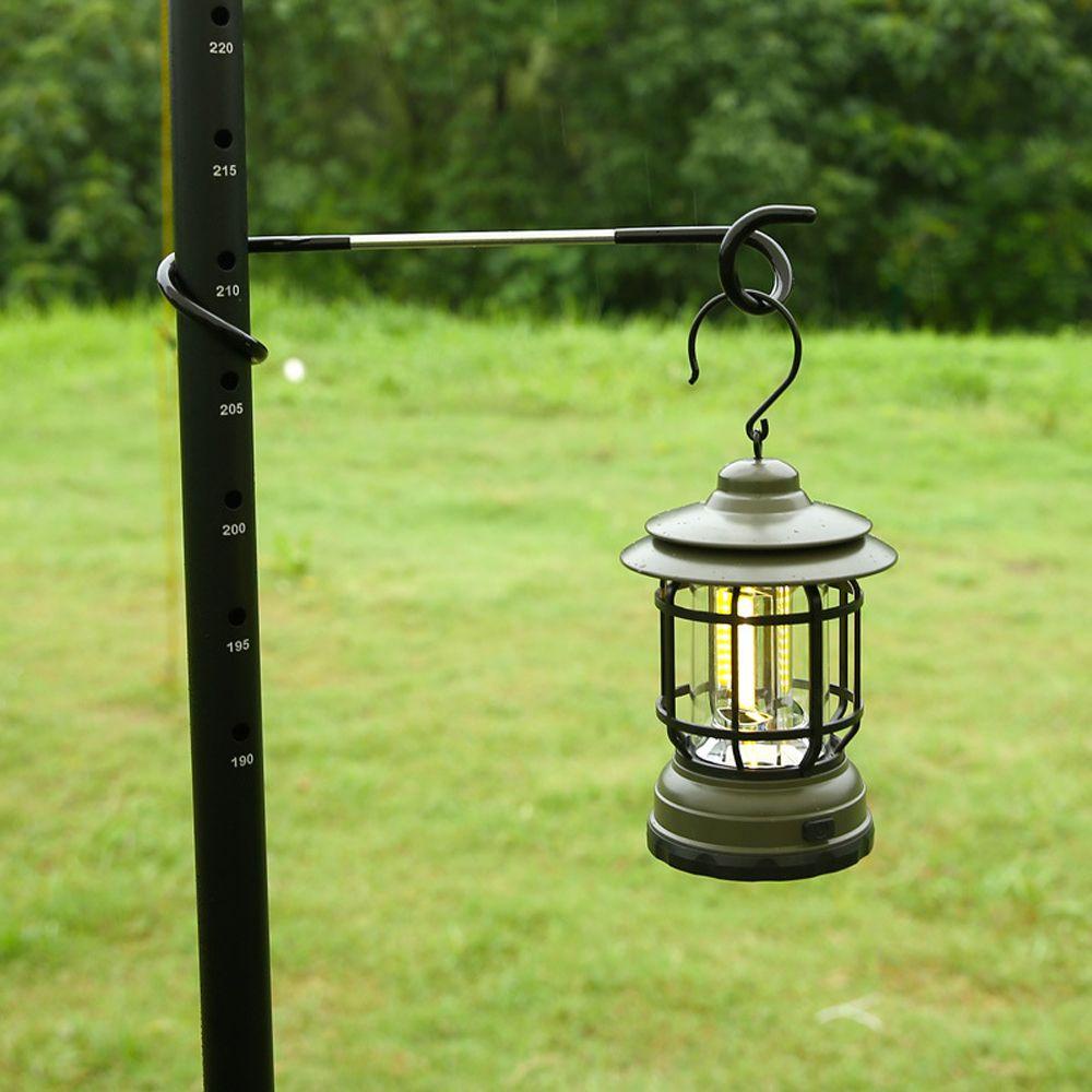 Lanfy Gantungan Lampu Hook Stainless Steel Camping Outdoor Tools Hanging Hooks Rak Penyimpanan Kait S-Shaped Hooks