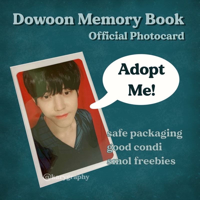 [Ready Stock] DAY6 Dowoon Memory Book Official 5th Anniversary Photocard - Membook PC