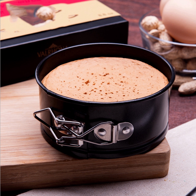 Carbon Stee  Live Bottom Buckle Cakes Molds / Non-Stick Round   Bake Mould Kitchen Utensil Bakeware Cake Supplies