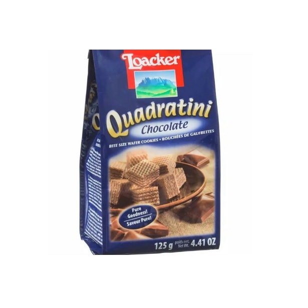 

LOACKER QUADRATINI CHOCOLATE 125 GR