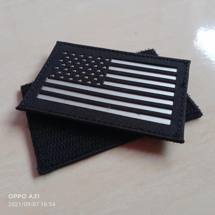 populer] patch cutting laser bendera amerika